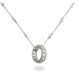 Diamond CZ Eternity Ring with CZs by the Yard Necklace