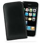 Apple iPhone 3G Leather Vertical Pouch Type Case (Black)