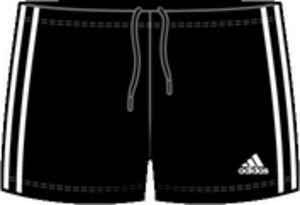 Adidas Jungen Badehose 3 Stripes Authentic Boxer, black dd/white, 152, X13309