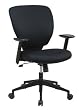 Deluxe Fabric Task Chair With Adjustable Angled Arms By Office Star Furniture
