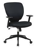 Deluxe Fabric Task Chair With Adjustable Angled Arms By Office Star Furniture