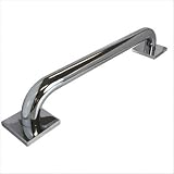 16 Decorative Grab Bar with Square Escutcheon