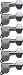6 IN LINE TUNERS CHROME