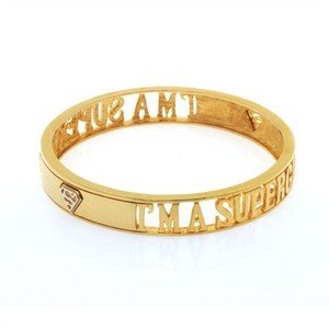  nOir I'm a Supergirl Text Bracelet
