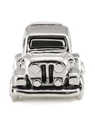 Genuine Ohm Beads (TM) Product. 925 Sterling Silver Off-Road Vehicle European Bead Charm. 100% Satisfaction Guaranteed.
