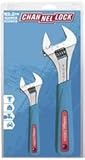 Adjustable Wrench Set, Vanadium Stl, 2 PC by Channellock