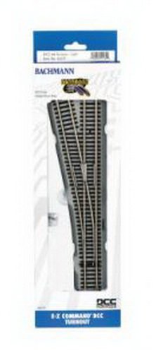Bachmann Trains E-Z Command Dcc #4 Turnout ? Left-Ho Scale-image