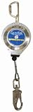 Guardian Fall Protection 10930 20-Foot .1875-Inch Stainless Steel Cable with Swivel Top, Swivel Snap Hook, Carabineer and Tag Line