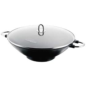 Click here to buy Bodum 14.5 Cast Iron Wok with Glass Lid by Bodum.