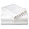 Rainbow Linens 1,000-Thread-Count Egyptian Cotton Sateen King Sheet Set, White