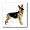 German Shepherd - 8x8 Iron On Heat Transfer For White Material