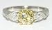 GIA Certified Natural Fancy Yellow Diamond Ring