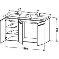 Duravit Vanity Unit for 18-1/2 6068-62