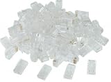 RJ45 CAT5E (8P8C) Crimp Connector solid, (100 Pcs Per Bag)