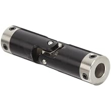 Boston Gear JP625/16 Universal Joint, Single, Molded, 0.313" Bore, 0.860" Bore Depth, 2.641" Length, 0.625" Outside Diameter, 60 ft/lbs Max Torque, Delrin