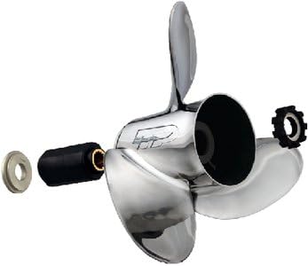 Turning Point 31522110 Express Large Diameter Stainless Steel Propeller with 4-3/4" Gearcase - 3 Blade / 15 x 21 / Right Hand