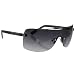 Guess Womens Rimless Wrap Sunglasses