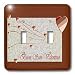 Beverly Turner Valentine Design - Buon San Valentino, Happy Valintines Day in Italian, Copper Hearts - Light Switch Covers - double toggle switch
