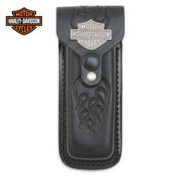 BKD117 Harley Davidson Black Leather Sheath