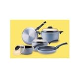 Ballarini Heavy Weight Select Silver 8 pc Set with Glass Lids