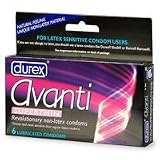 Durex Avanti Superthin Non-Latex Condoms-6/Pk x 6 Packs