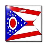 State Flag Of Ohio - 12 Inch Ceramic Tile