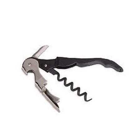 Double Hinged Waiter Style Corkscrew - Black