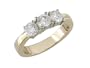 Daveen 14K Gold Three Stone Diamond Ring