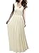 Voinnia® Women's Casual Deep V Neck Sleeveless Vintage Maxi Dress