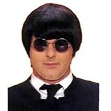 Black 60s Mod Style Wig - The Beatles, Beatniks and More!