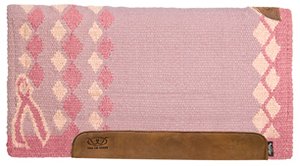 Weaver Tough Enough to Wear Pink Ribbon Cancer Ribbon Orthopedic Memory Foam Horse Saddle Pad