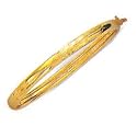 10k Yellow 4 mm Childrens Diamond-Cut Bangle - 5.5 Inch
