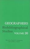 Geographers Biobibliographical Studies