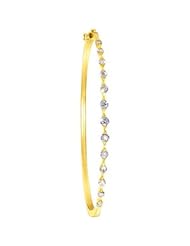 1 ct tw Stackable Diamond Bangle Bracelet in 14k Yellow Gold