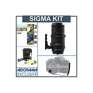 Sigma 120-400mm f/4.5-5.6 DG APO OS (Optical Stabilizer) HSM AF Lens Kit. for Sigma SLR Cameras, with Tiffen 77mm Photo Essentials Filter Kit, Lens Cap Leash, Professional Lens Cleaning Kit