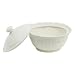 CorningWare Traditions 2-Quart Covered Round Casserole, Embossed Distressed White
