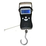 0902 CE Certified Digital Portable Luggage Scale Baggage Scale Suitcase Weigh Scale with Measuring Tape Fish Scale Fishing Scale Parcel Scale 50KG Precision Scale = No More Excess Baggage Charges - 12 Months Warranty >>> THT Trade