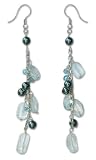 Pearl earrings, 'Blessing in Blue' 0.8