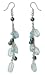 Pearl earrings, 'Blessing in Blue' 0.8 W 4.3 L