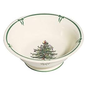 Spode Christmas Tree Footed Punch Bowl
