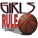 Girls Rule-Basketball Adult T-Shirt