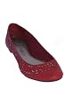 SEYCHELLES Absinthe Flat in Red Leather