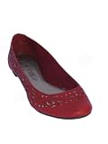 SEYCHELLES Absinthe Flat in Red Leather