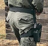 Dual Retention Tactical Holster Cordura Black Size 25, Right Hand by Uncle Mikes 9925-1
