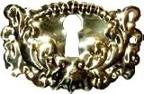 Stamped Brass Victorian Keyhole Cover