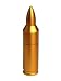 AMP 4GB Gold Bullet Shaped USB Flash Drive