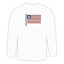 Long Sleeve T-shirt with Liberia, flag