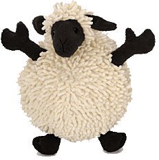 Baa Baa Balls Dog Toy, Medium Cream