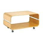 Contour Rolling Coffee Table - Natural