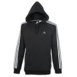 adidas Essentials 3 Stripe Hoody Mens
